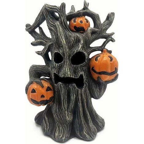 Arbre à citrouilles d'Halloween résistant à l'usure, figurine d'Halloween, décoration de jardin extérieure polyvalente pour les fêtes (1/5)