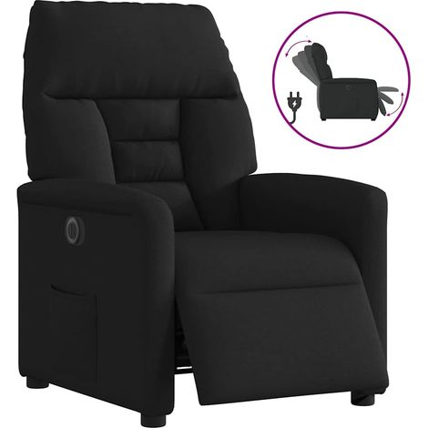 vidaXL Fauteuil inclinable électrique Noir Tissu (1/5)