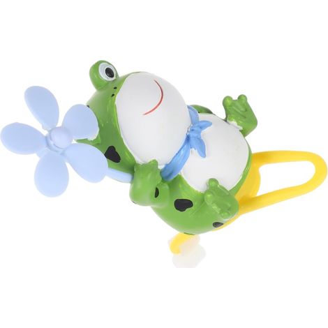 Ornement de Vélo Grenouille Hélice Plastique pour Guidon Électrique Vert (1/5)