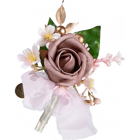 Set di eleganti accessori da sposa in polvere di fagioli