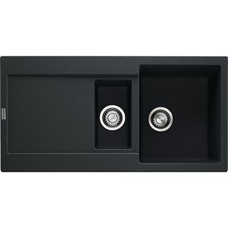 Franke Maris MRG 651. Tipo di lavello: Lavello ad incasso, Forma del lavandino: Rettangolare, Colore del prodotto: Nero. Larghezza: 970 mm, Profondità: 500 mm, Larghezza... - MRG651NERO - 114.0157.500 (1/2)