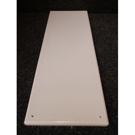 Pack de 2 couvercles rectangles 480x160mm plastique blanc à vis pour boite d'encastrement WBOX