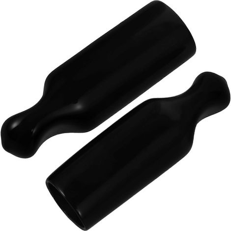 Lot de 2 protections réutilisables en plastique pour robinet de bière-5.50X1.50X1.50CM-Black (1/3)