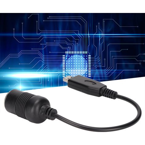 Adaptateur USB vers Allume-Cigare 12V, Port USBC pour Prise Allume-Cigare Femelle, Chargeur Voiture pour Équipements Électroniques Automobiles (1/5)
