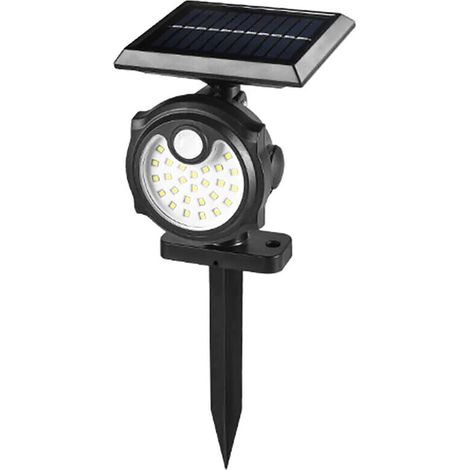 PIQUET DE JARDIN SOLAIRE 26 LED SMD LUMIÈRE FROIDE DÉTECTEUR DE MOUVEMENT B0393