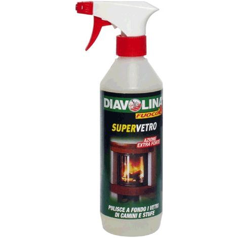PULITORE PER VETRI FUMISTERIA 'DIAVOLINA SUPERVETRO' ml 500 DF 700802