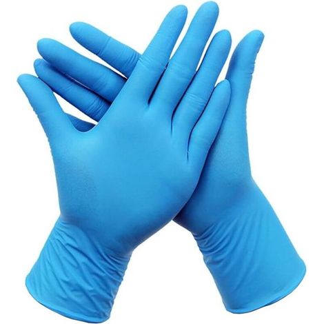 500 gants jetables en nitrile, gants jetables très résistants, gants de cuisine (1/4)
