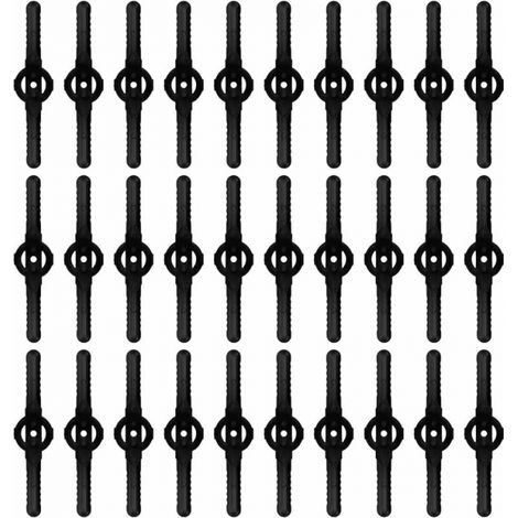 30 piezas de cuchillas de repuesto de plástico, cuchillas de borde, cuchillas de recortadora, cuchillas de repuesto compatibles para cortar (1/4)