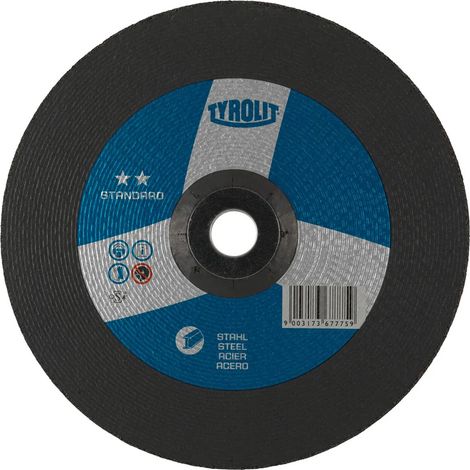 Disque à meuler Tyrolit standard 230 mm longue durée coupe optimisée