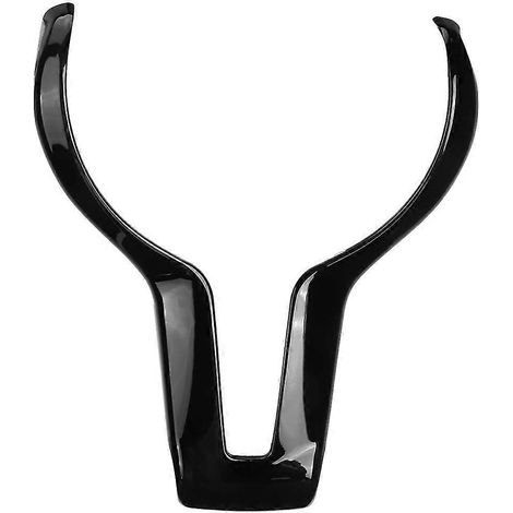 Cache de volant M Sport compatible avec les modèles F80 M3, F82, F83 M4, F10 M5, F06, F12, F13 M6, F15 X5M et F16 X6. Noir brillant. (1/5)