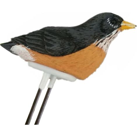 Resin Birds Bodenfeuchtigkeitsmesser, Bonsai-Tester, Sensoralarm, Feuchtigkeitstestinstrument, Bewässerungserinnerung für den Innenbereich, Schwarz