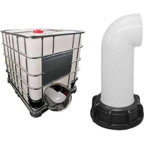 Wassertankdüse – 2 Stück – Wassertankventil – 60-mm-Adapter – Weiß – Kompatibel mit IBC-Tanks (1/5)