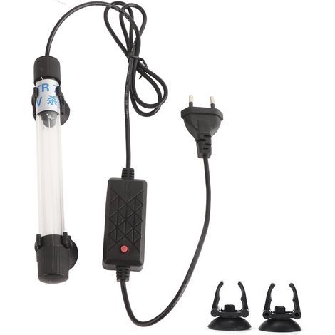 Lampe Submersible à lumière propre pour Aquarium, stérilisateur UV, lampe à algues vertes pour Aquarium, prise PondEU 220-240V 7W (1/5)