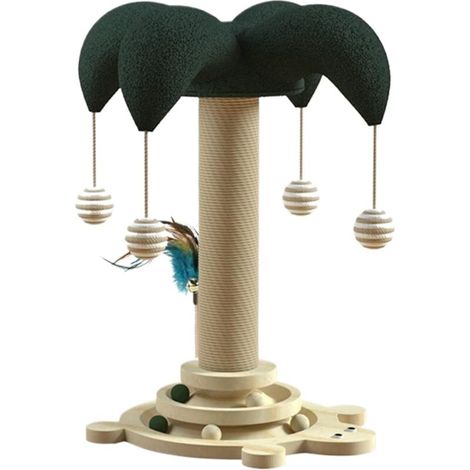 Pour chats d'appartement - griffoir en sisal - avec boule robuste et