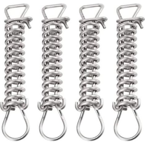 Lot de 4 ressorts complets pour bâche de piscine en acier inoxydable robuste pour tous les temps (1/4)