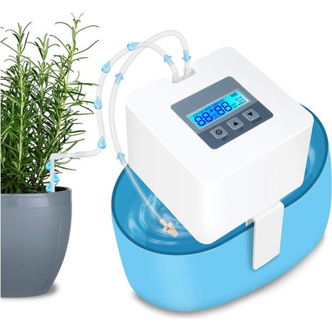 DIY Kit Goutte-à-Goutte pour Plante d'intérieur, système d'arrosage Automatique avec 30 Jours de minuterie programmable, idéal l’arrosage des Plantes Pendant Les Vacances Arroseur automatique plantes (1/5)