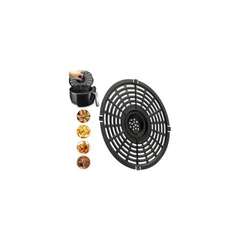 Tapis Friteuse à Air Réutilisables, Tapis Cuisson Friteuse à Air, Air Fryer Poêle Grill, Grille de Rechange Friteuse à Air avec Revêtement Antiadhésif pour Cuire Grillades, Viande, Légumes, No