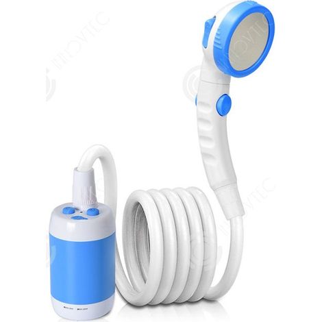 Douche de camping 5000 mAh pompe de douche electrique rechargeable avec tuyau avec intelligent de température et pression d'eau