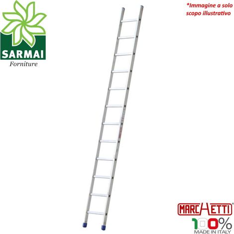 MARCHETTI scala professionale tronco singolo in alluminio mod. Azzurra A114 da 4,10 m