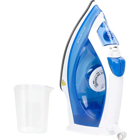 Aigostar Smooth Ferro da Stiro a Vapore Piastra Alluminio Antigoccia 2000W Blu (1/5)