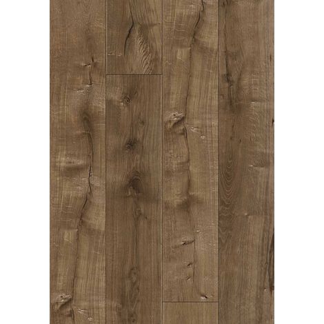 Mexen Grand Prairie échantillon de panneau vinyle 1240 x 182 mm SPC 6,5 mm, sous-couche IXPE 1,5 mm, 4 V-Fuge, Chêne - F1115-S (1/2)
