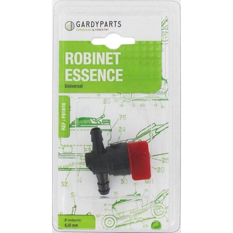 Rubinetto Benzina Per Tubo Diam 6,35Mm CENTRALE BRICO