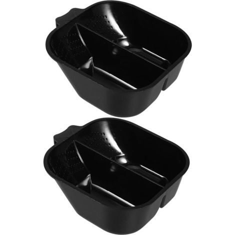 Bardusch - 2pièces Bol De Mélange Pour Coloration Capillaire Noir Avec Séparateur Lot De Bols Pour Salon Et Usage Domestique Pour Mélanger Plusieurs Teintes De Capillaire (1/5)