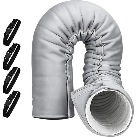 Guaina isolante portatile per tubo flessibile del condizionatore d'aria 150x53 cm Protezione portatile per tubo flessibile del condizionatore d'aria, copertura protettiva per tubo flessibile di condi (1/5)