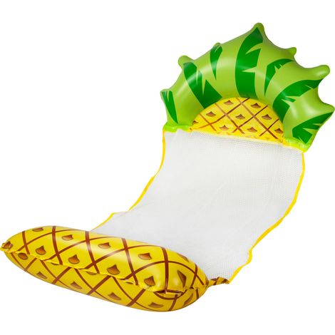 TG67351 AMACA GONFIABILE AD ACQUA CON MATERASSO ALL'ANANAS E SCRIVANIA