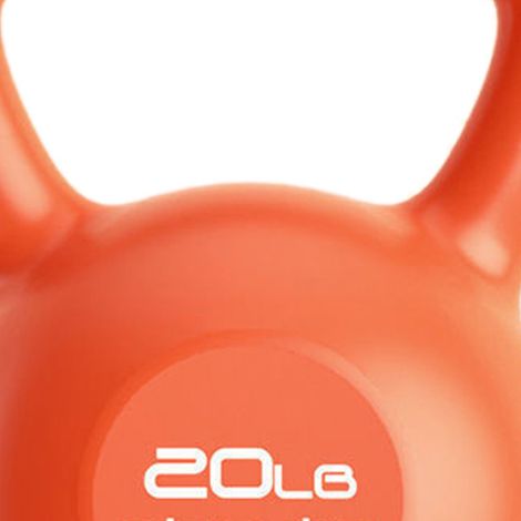 Kettlebell mit breitem Griff, Handflächen- und Handgelenkschutz, für Männer und Frauen, 9,1 kg (20 lb), orange (1/5)