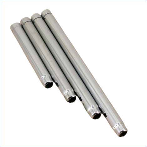 Tube d'extension de douche en acier inoxydable chromé, bras de douche réglable, 12 po.