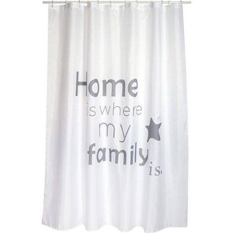 TENDA PER DOCCIA IN TESSUTO POLIESTERE HOME cm 180x200