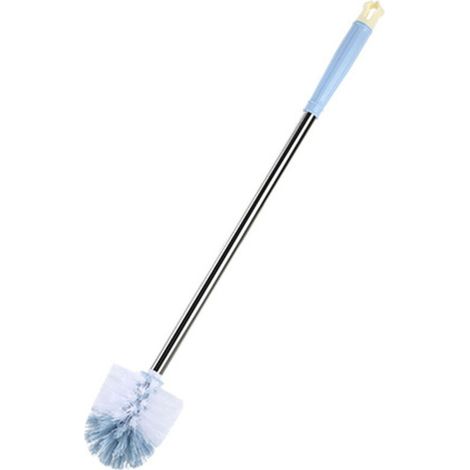 Balai WC Long Manche Inox Brosse Sanitaire Nettoyage Toilette Puissant Lot 1 Pièce. (1/5)