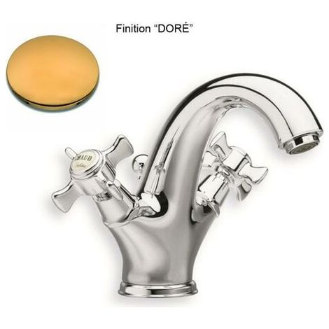LAVABO CHAMBORD LARGE OR + Vidage - CRISTINA ONDYNA CH21252 (1/2)