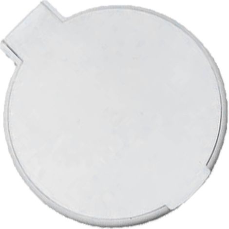 Miroir rond pliant unilatéral en plastique portable compact poche cosmétique blanc (1/5)