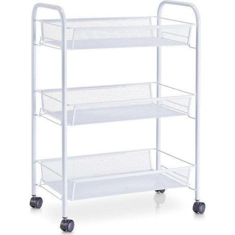 Carrello Eco bianco Zeller 63 cm design semplice