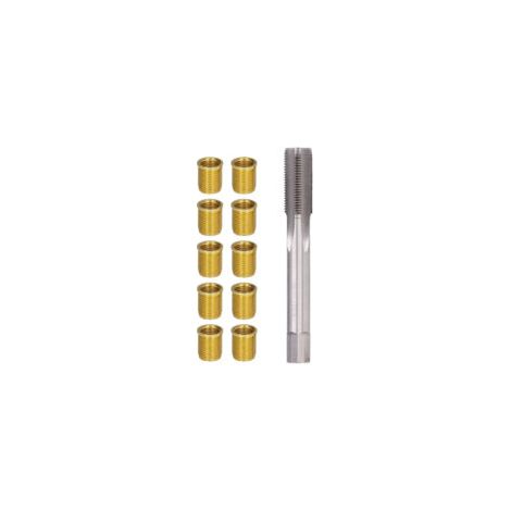 Outils de réparation filetage bougie d'allumage 10 inserts M12x1,25 Taraud M14x1,25 en acier rapide Pour moteurs essence et diesel