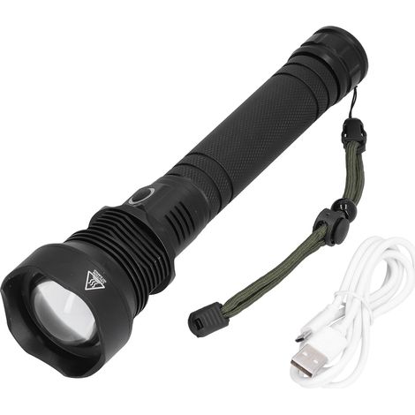 Torcia a LED portatile da 5000 mAh, impermeabile IP65, super luminosa, ideale per campeggio, emergenze e attività all'aperto.