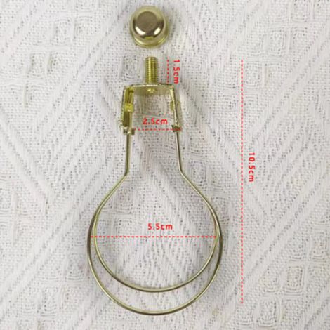 Adaptateur de Clip d'ampoule d'abat-jour 2 pièces, support d'abat-jour pour ampoules à clipser (or) (1/3)