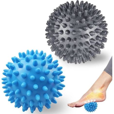 Ensemble de balles de massage - Balle hérisson - Appareil de massage des points de déclenchement - Balle de fascia - Balle d'exercice (1/4)