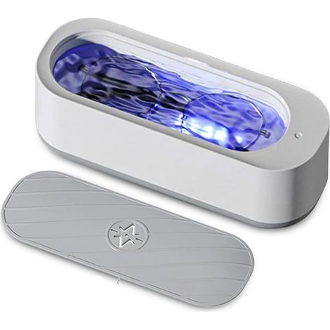Aiperq – Nettoyeur à ultrasons portable pour lunettes et bijoux – Fonctionnement silencieux – Moteur puissant pour nettoyage en profondeur (1/4)