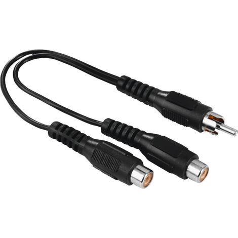 Hama 00205183 cable de audio RCA 2 x RCA Negro