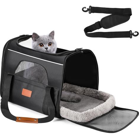 Transporteur pour Chat,Boîte de Transport pour Chat et Chien (1/5)