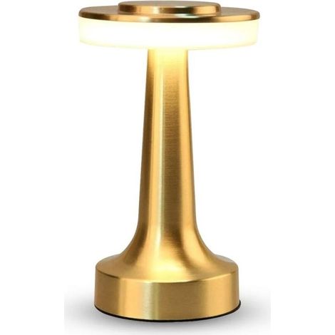 Lamp of table, lamp of bedside, lamp of table tactile to intensity variable for bedroom, cordless 3000 mAh, LED 3 colors to intensity variable in continuous, for the decoration of the room (1/4)