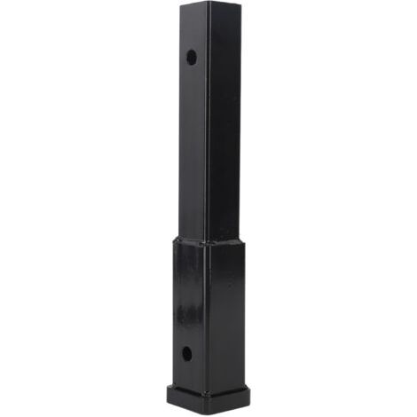 Fabater Extension de Récepteur D'attelage Noir de 12 Pouces 5000 LB Capacité de Remorquage D'extension de Couplage de Remorque Fiable pour la Barre de Remorquage de Tuyaux de 2 Pouces (1/5)