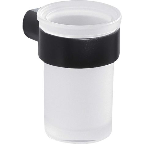 GEDY PI101400101 Portacepillos Negro Mate - ref: PI101400101