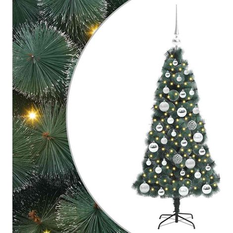 Albero di Natale Albero natalizio Albero festivo artificiale pre-illuminato con set di palle (1/5)