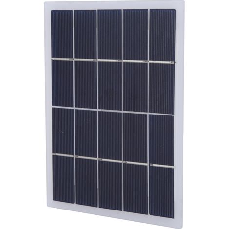 Panneau solaire polycristallin 3W 5V pour projets DIY, dimensions 170x130mm, couleur blanc (1/5)