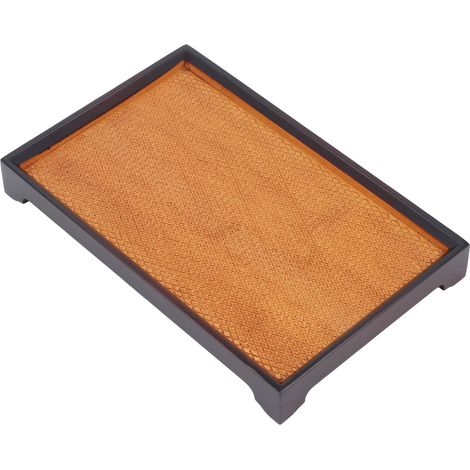 Plateau de service rectangulaire 30 x 19 cm à thé café multifonction nettoyage facile rétro domestique (1/5)