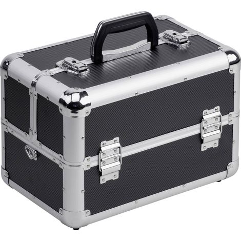 Meister – Mallette de rangement WU9095040 355 x 240 x 225 mm – Plastique ABS – 8 compartiments – Poignée de transport et bretelles réglables